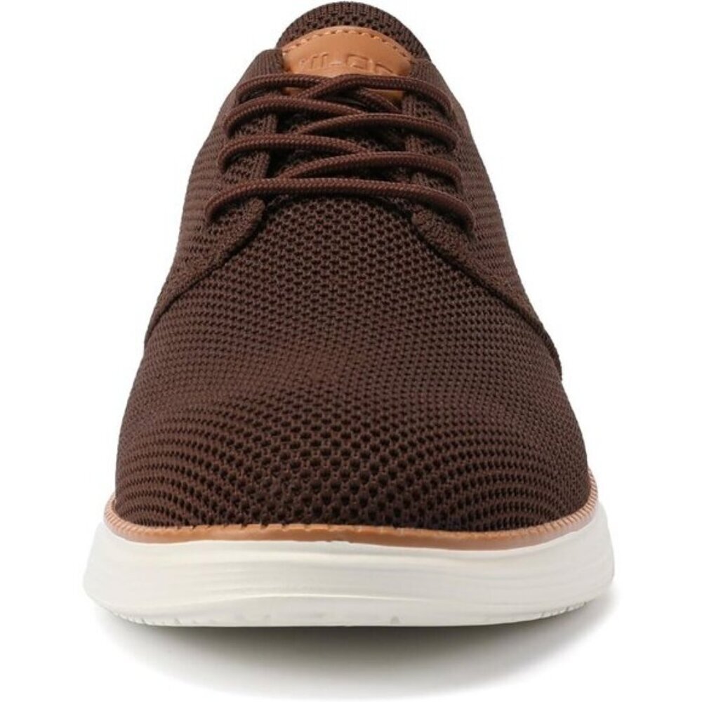 ⚡VILOCY Men's Brown Fashion Business Comfortable Breathable Dress Sneaker - Picture 3 of 8